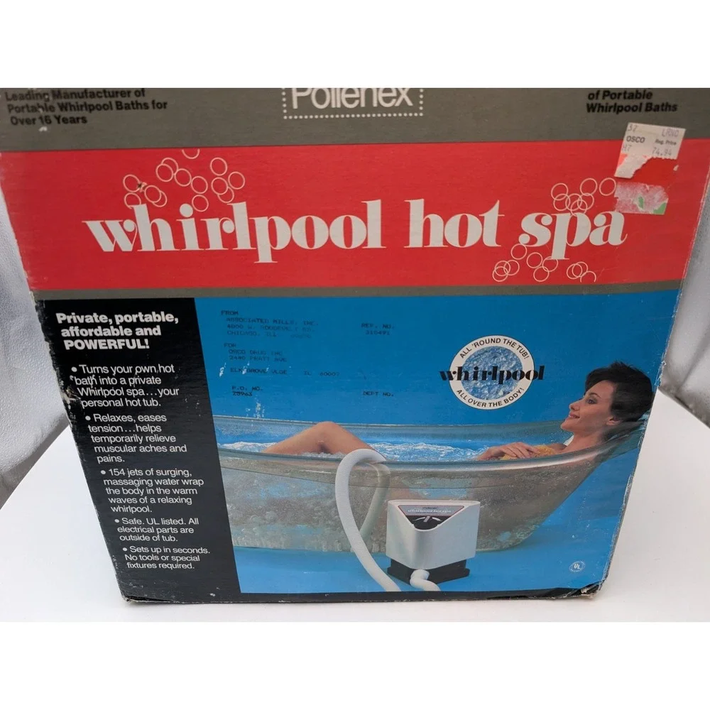 Pollenex Whirlpool Hot Spa Tub 2 Speed, Model WB800  : Tested Clean Great Shape
